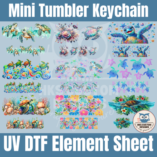 Turtles Mini Tumbler | Element Sheet