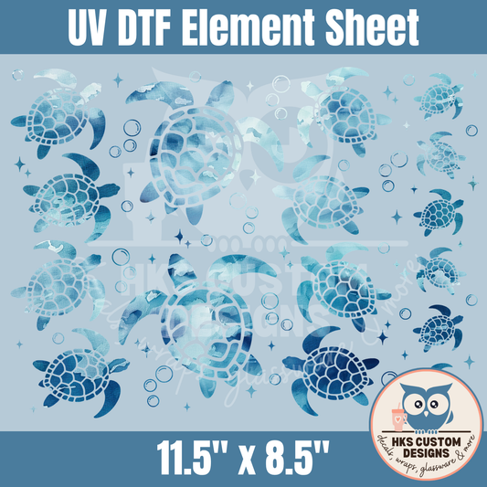 Dark Blue Turtles | Element Sheet