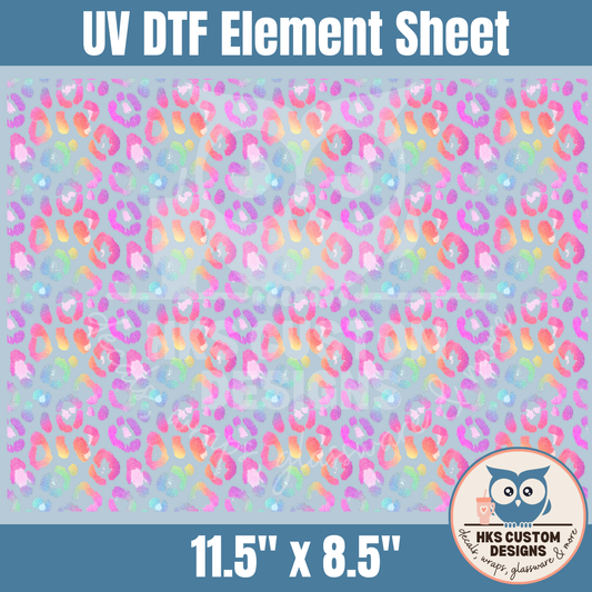 Rainbow Leopard Print | Element Sheet