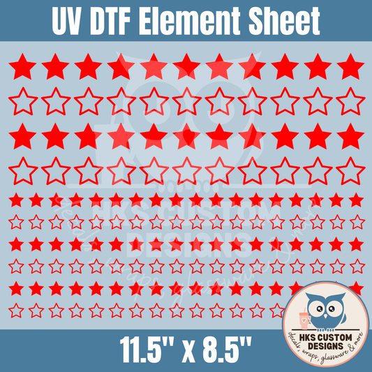 Red Stars | Element Sheet