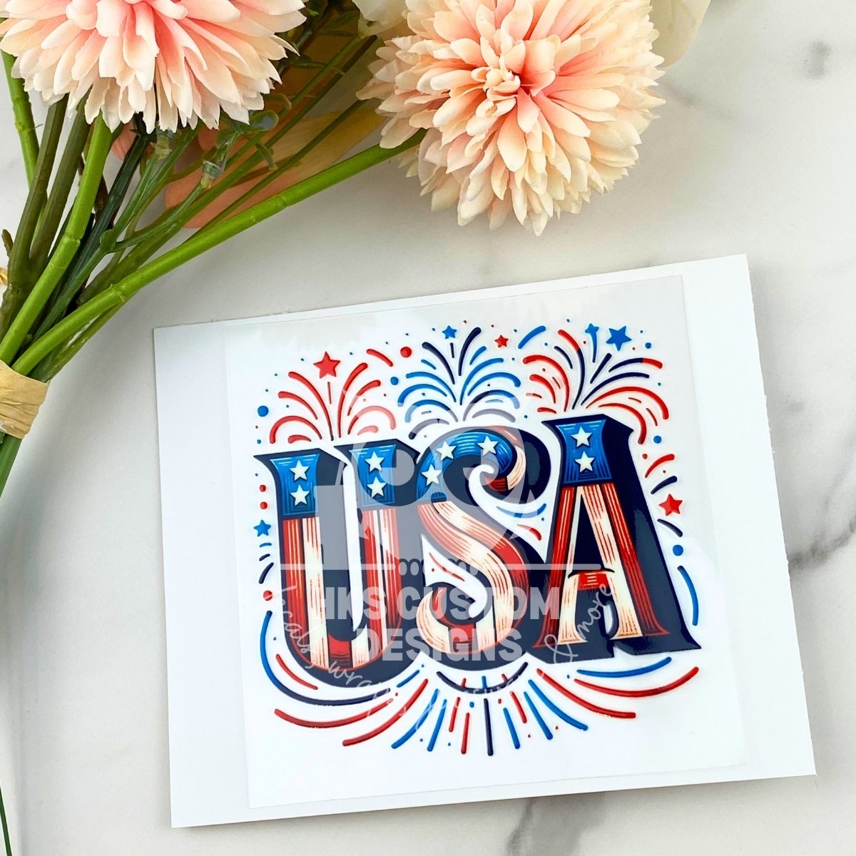 USA Fireworks | 4" UV DTF Decal