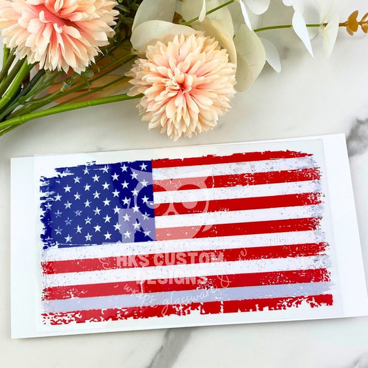 USA Flag | 4" UV DTF Decal