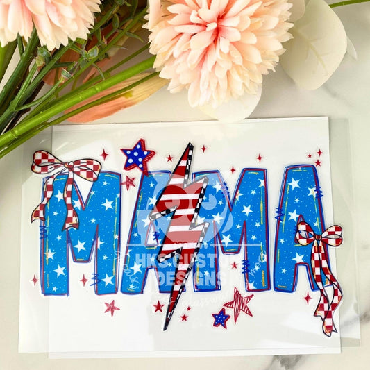 MAMA USA3 | 4" UV DTF Decal