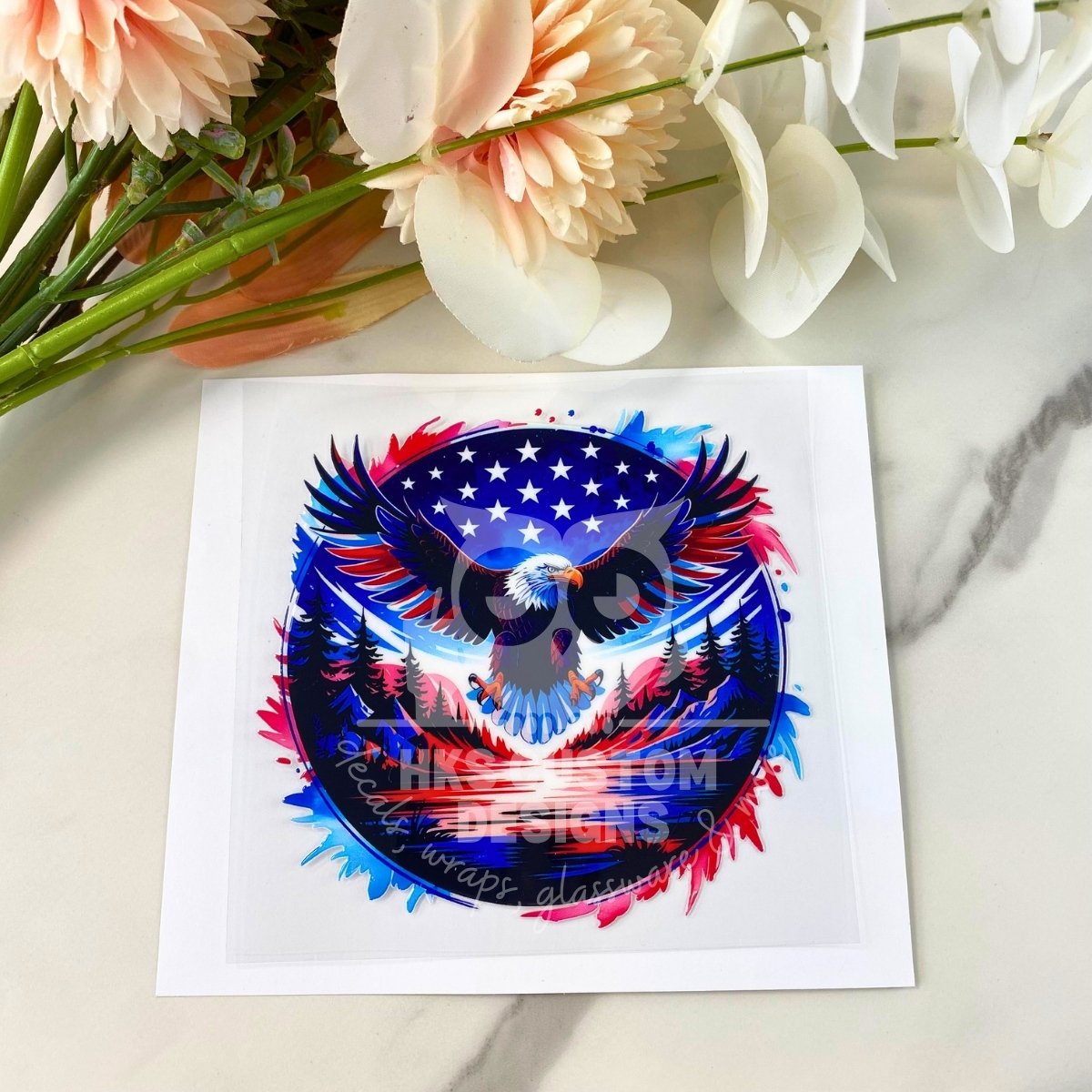 USA Eagle2 | 4" UV DTF Decal