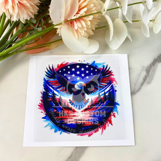 USA Eagle2 | 4" UV DTF Decal