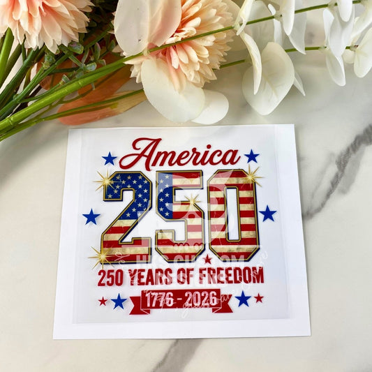America 250 Years | 4" UV DTF Decal