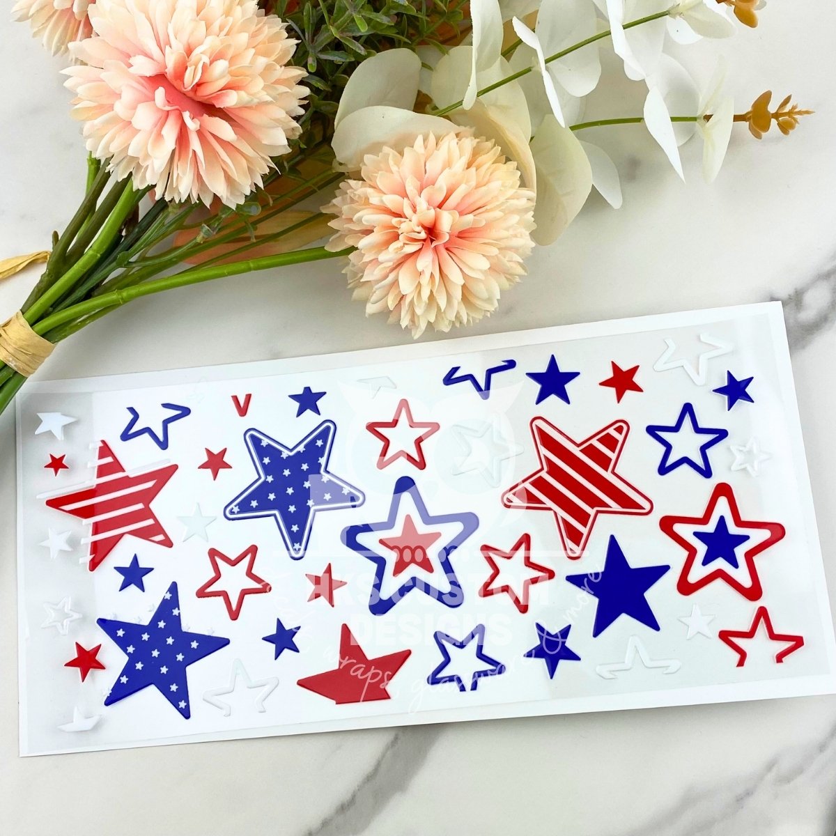 Stars | 16 oz UV DTF Wrap