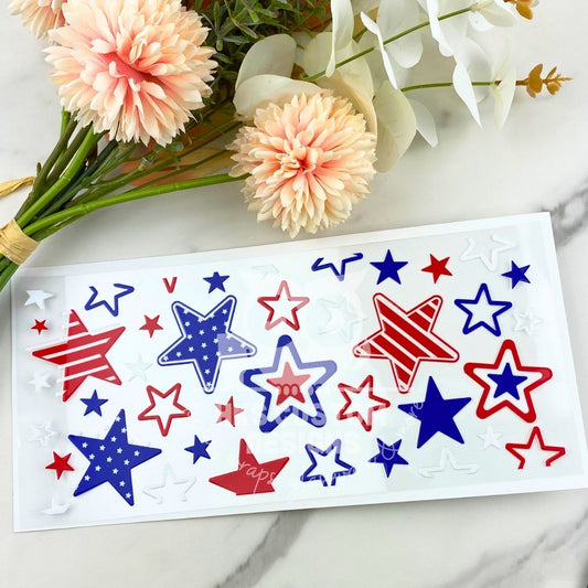Stars | 16 oz UV DTF Wrap