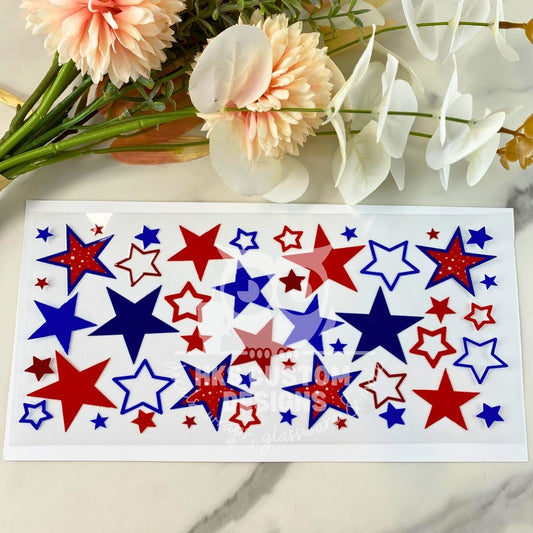 USA Stars2 | 16 oz UV DTF Wrap