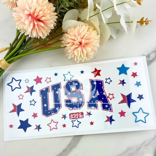 USA Stars | 16 oz UV DTF Wrap