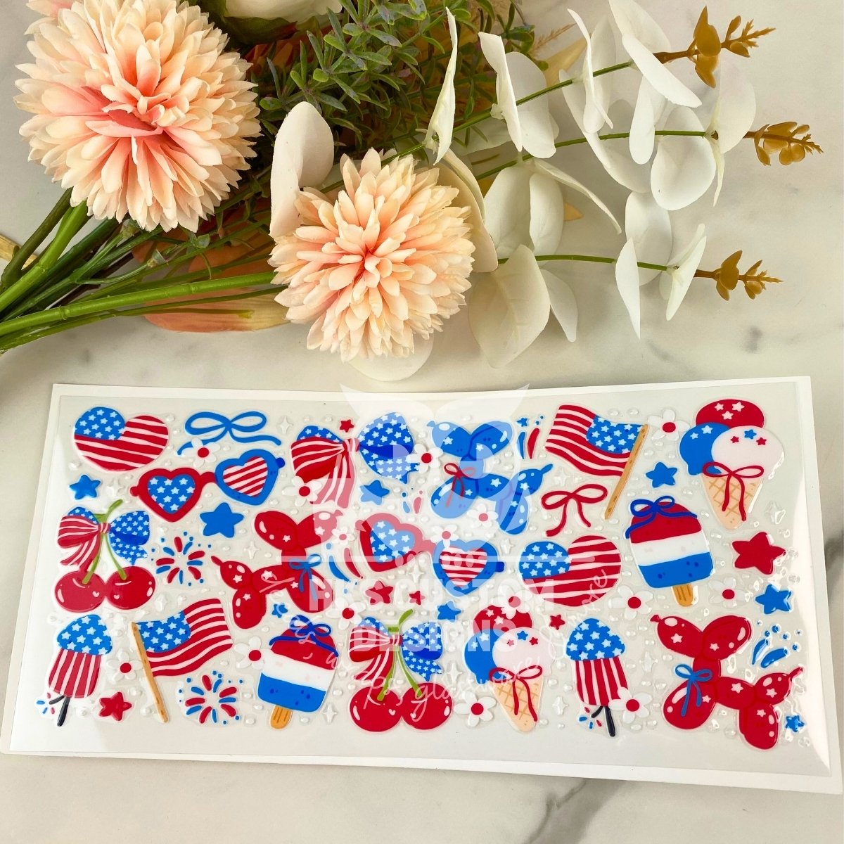 4th of July Celebration | 16 oz UV DTF Wrap