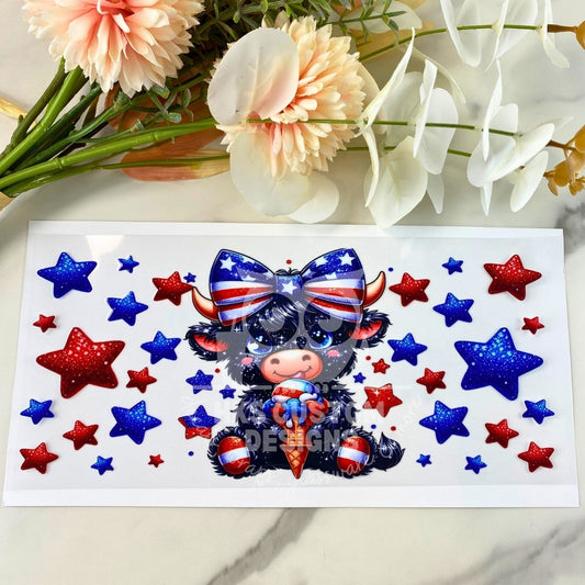 USA Cow | 16 oz UV DTF Wrap