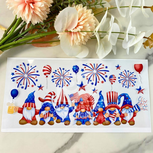 USA Gnomes | 16 oz UV DTF Wrap