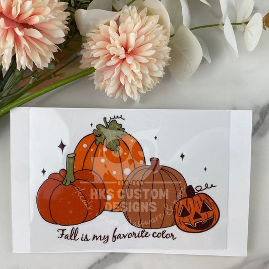 Fall is my favorite color | 4" UV DTF Decal