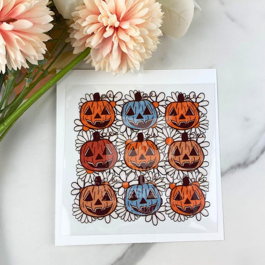 9 Pumpkins | 4" UV DTF Decal