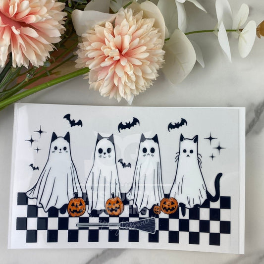 Ghost Cats | 4" UV DTF Decal