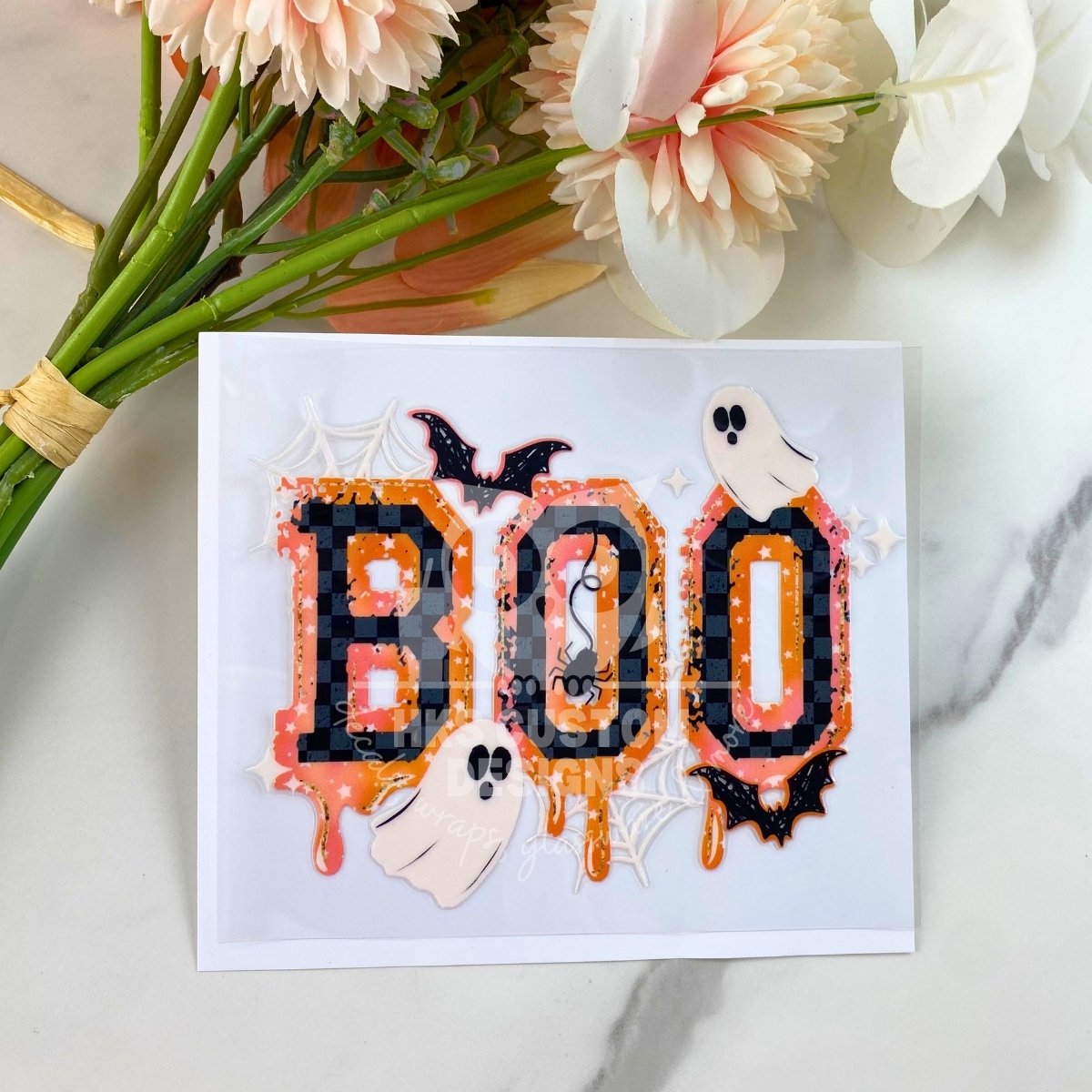 Orange Boo | 4" UV DTF Decal