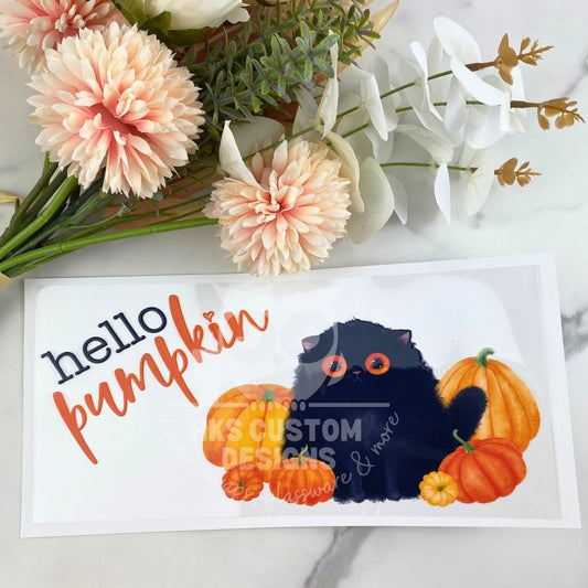 Hello Pumpkin | 16 oz UV DTF Wrap