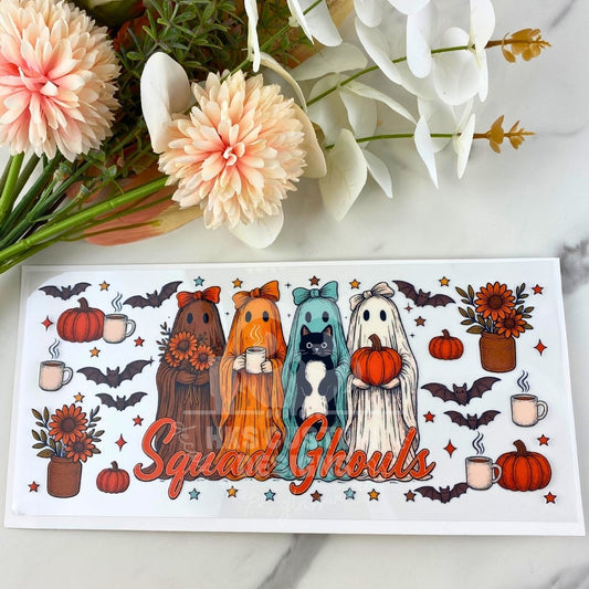 Halloween Squad Ghouls | 16 oz UV DTF Wrap