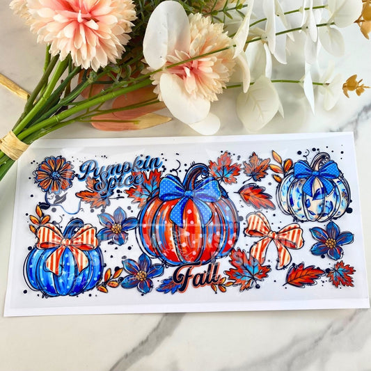 Pumpkin Spice | 16 oz UV DTF Wrap