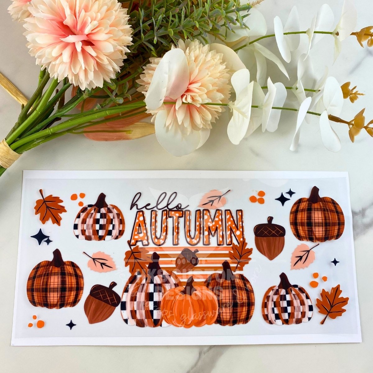 Hello Autumn | 16 oz UV DTF Wrap