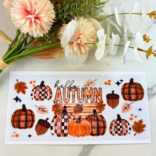 Hello Autumn | 16 oz UV DTF Wrap