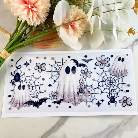 Floral 3 Ghosts | 16 oz UV DTF Wrap