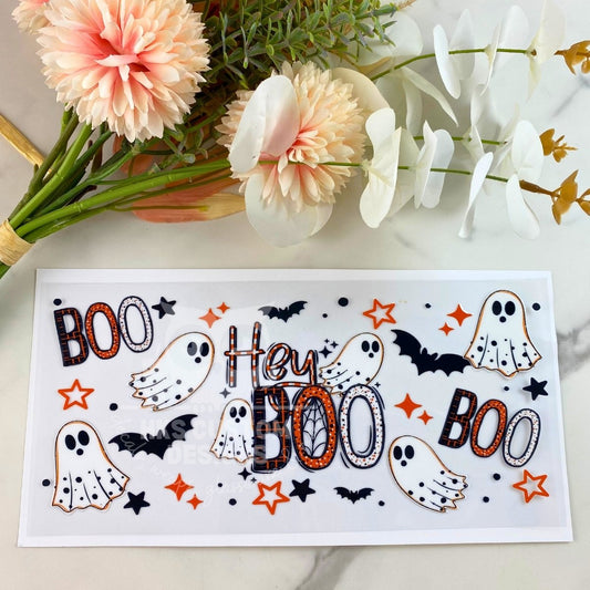 Hey Boo | 16 oz UV DTF Wrap