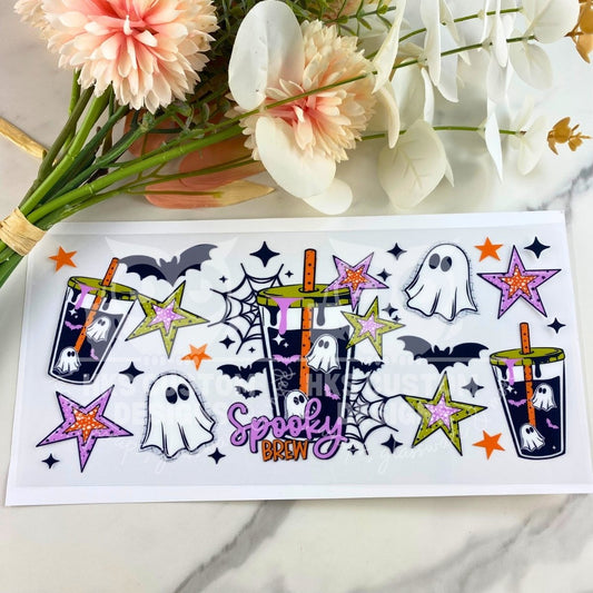 Spooky Brew | 16 oz UV DTF Wrap