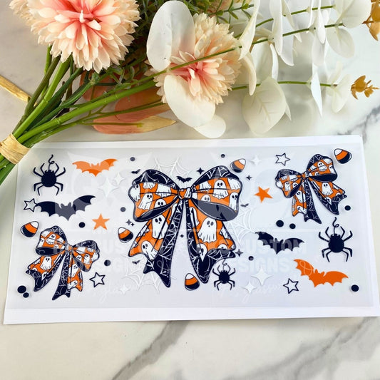 Ghost Bows | 16 oz UV DTF Wrap
