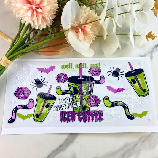 Well well well Iced Coffee | 16 oz UV DTF Wrap