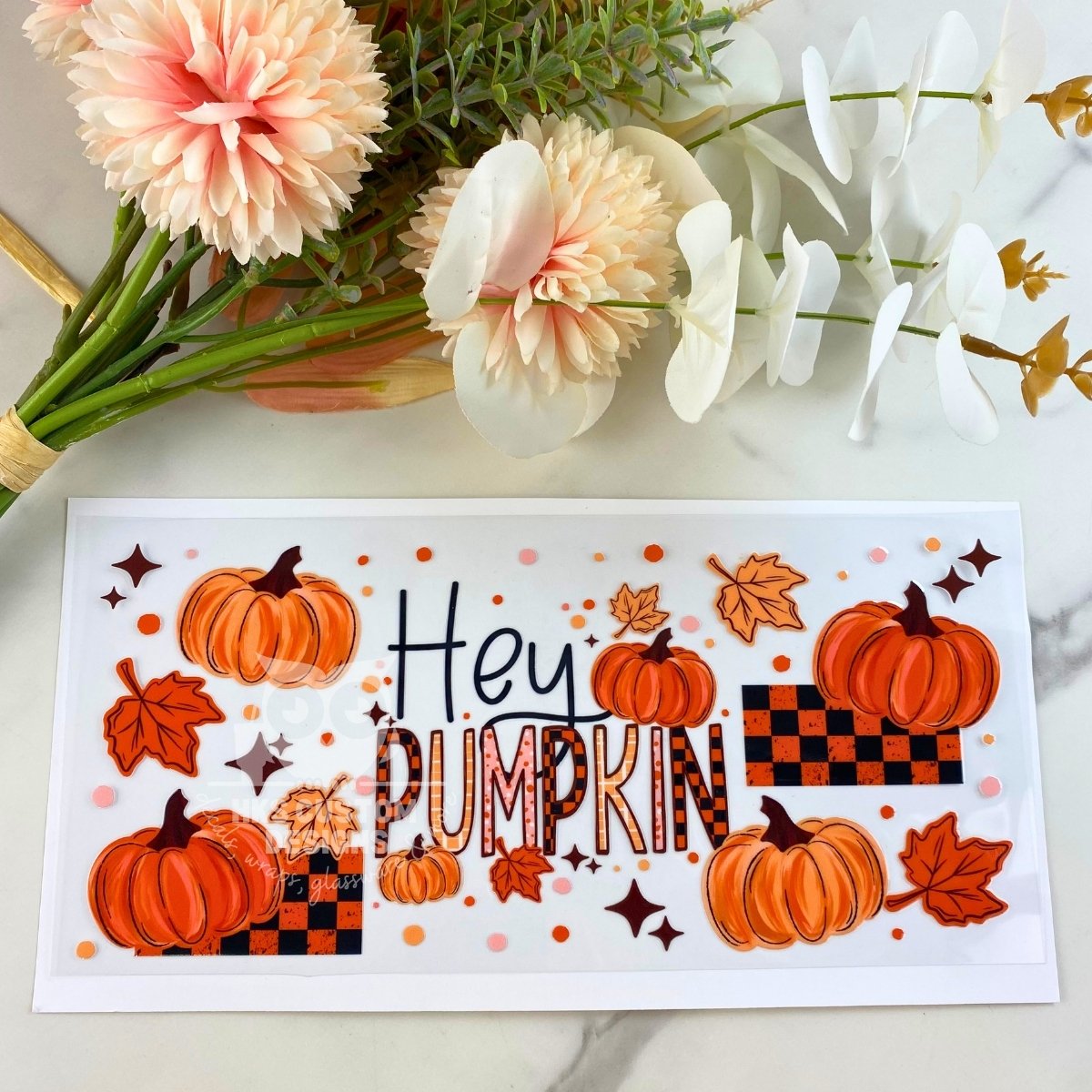 Hey Pumpkin | 16 oz UV DTF Wrap