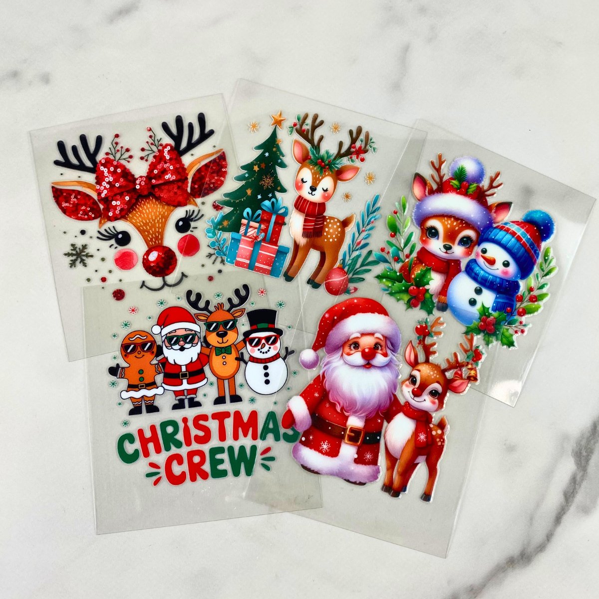 Reindeer & Friends Bundle | 3" UV DTF Ornament Decal