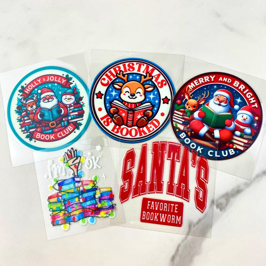Books Bundle2 | 3" UV DTF Ornament Decal