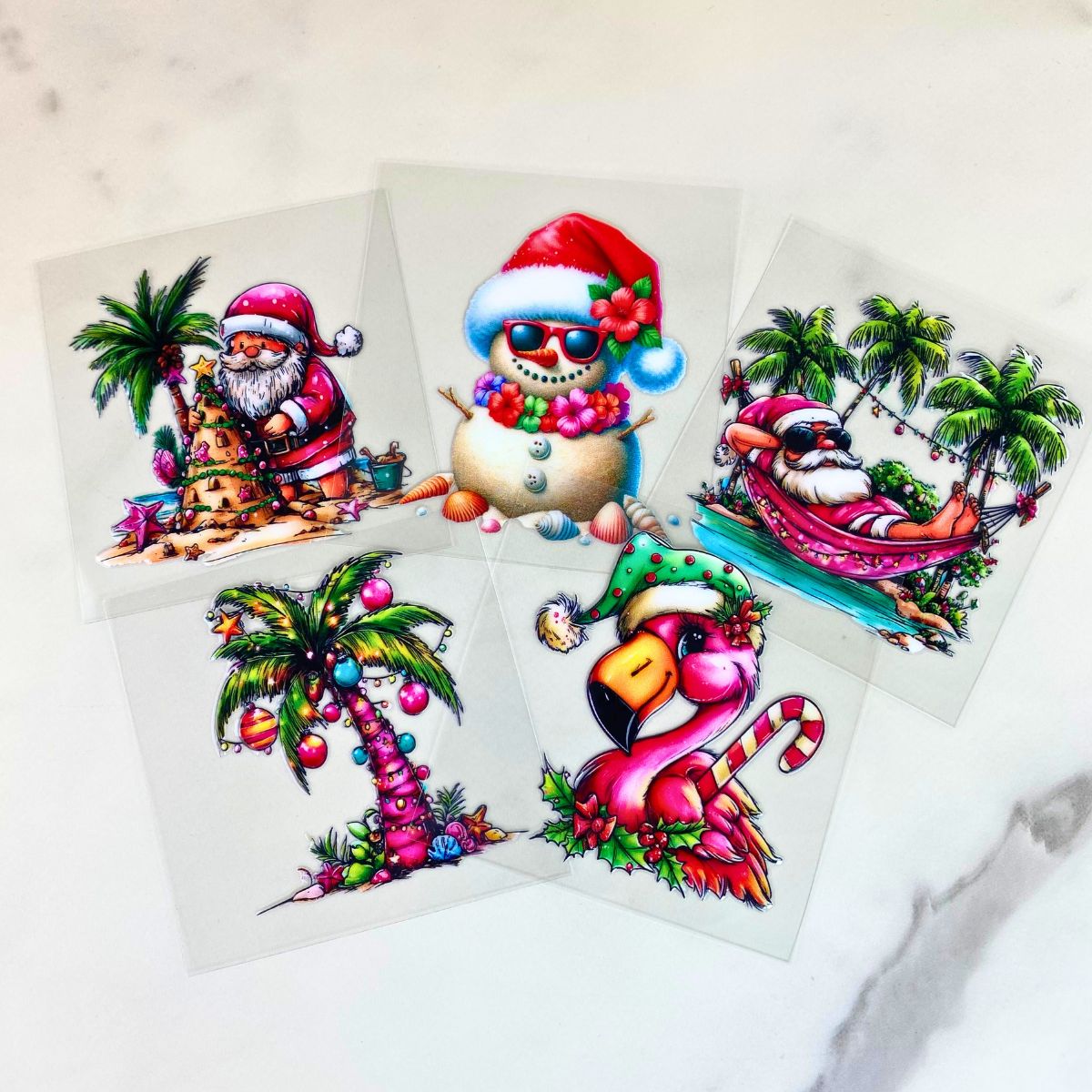 Tropical Bundle1 | 3" UV DTF Ornament Decal