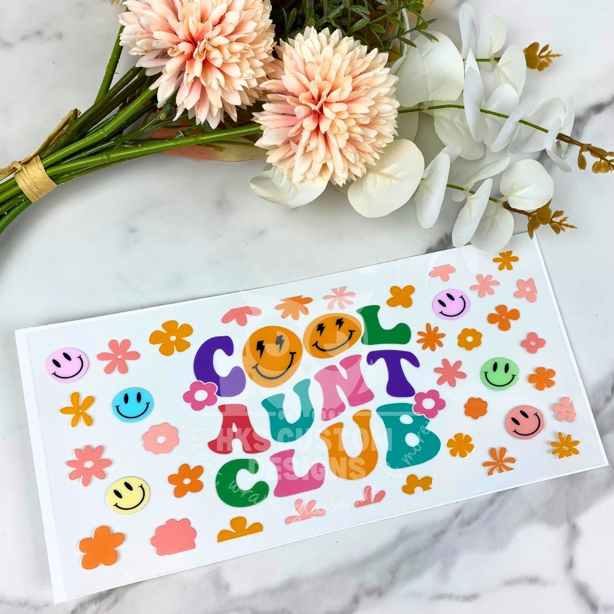 Cool Aunt Club | 16 oz UV DTF Wrap