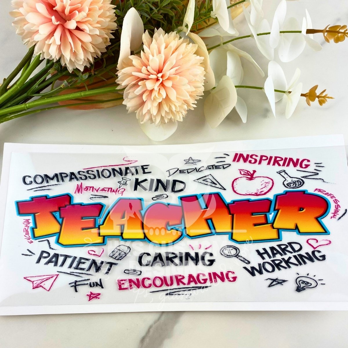 Teacher | 16 oz UV DTF Wrap