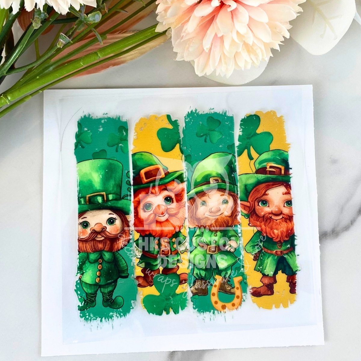 Leprechaun Brush Strokes | 4" UV DTF Decal