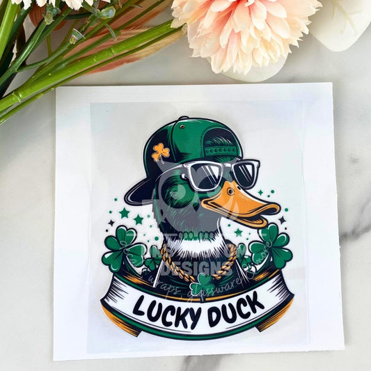 Lucky Duck | 4" UV DTF Decal