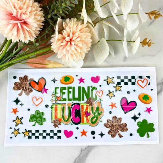 Feeling Lucky2 | 16 oz UV DTF Wrap
