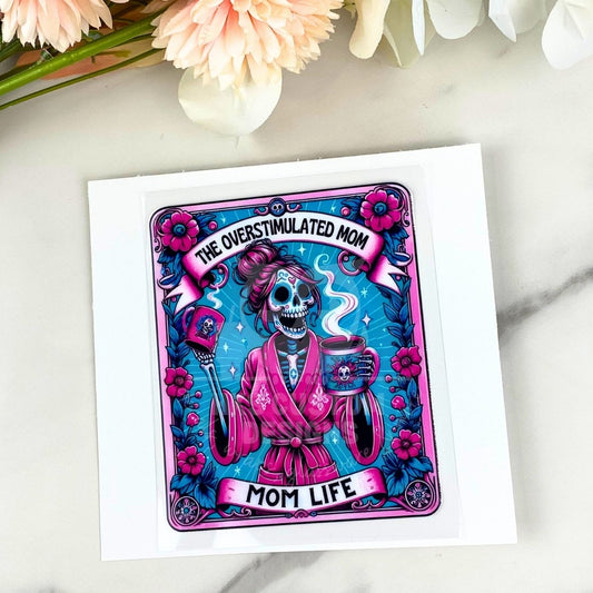 The Overstimulated Mom | 4" Tarot Decals