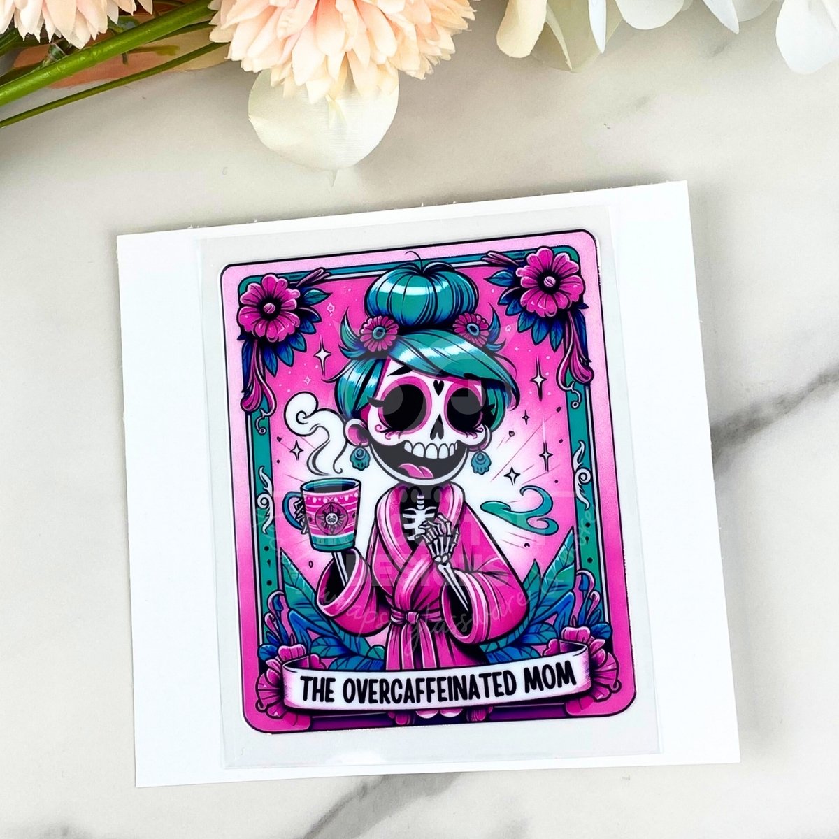 The Overcaffeinated Mom | 4" Tarot Decals