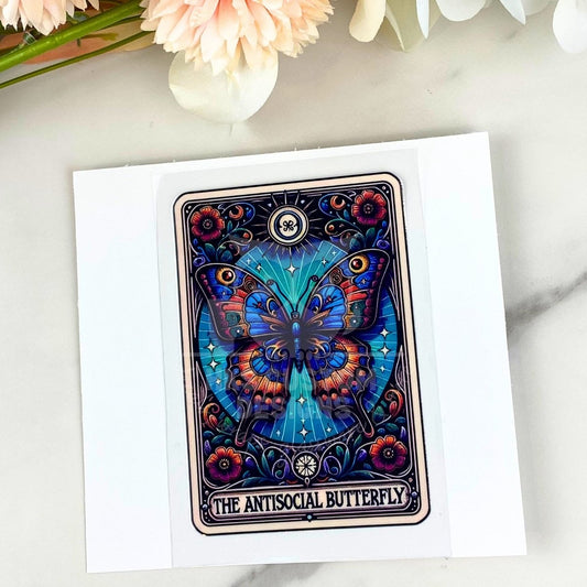 The Antisocial Butterfly | 4" Tarot Decals