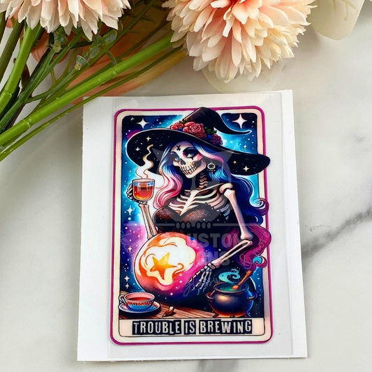 Trouble is Brewing | 4" Tarot Decals