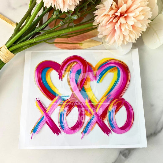 XOXO Hearts | 4" UV DTF Decal