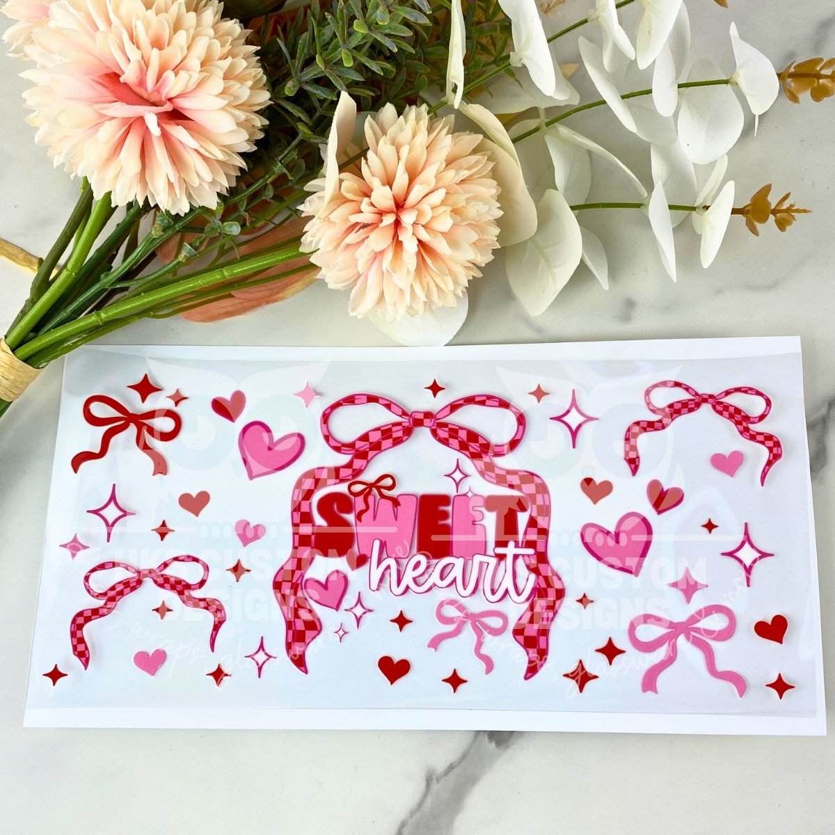 Sweet Heart | 16 oz UV DTF Wrap