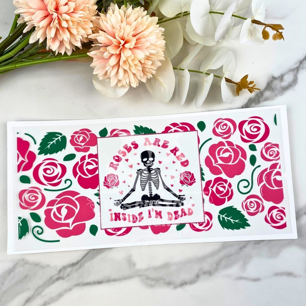 Roses are Red | 16 oz UV DTF Wrap