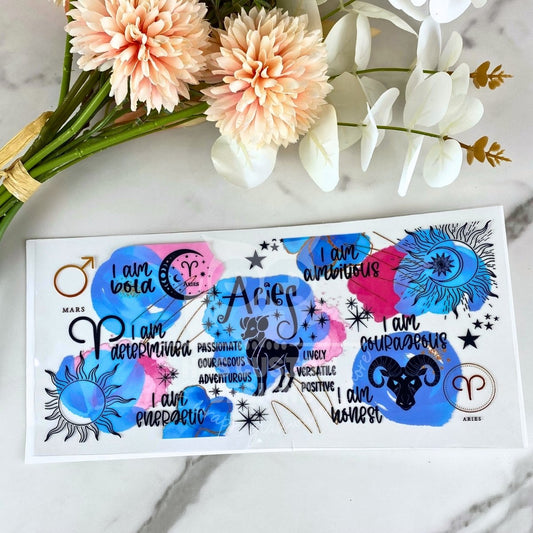 Aries | Zodiac 16 oz UV DTF Wrap