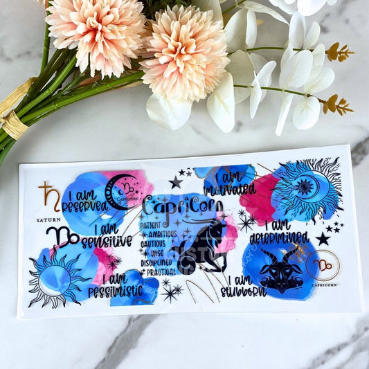 Capricorn | Zodiac 16 oz UV DTF Wrap