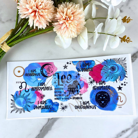 Leo | Zodiac 16 oz UV DTF Wrap